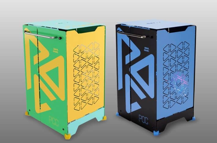 inwin mini itx torre pc caja montada