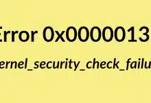 Kernel_security_check_failure 0x00000139 error windows