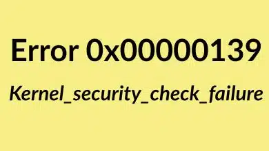 Kernel_security_check_failure 0x00000139 error windows