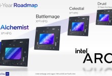 Intel XeHPG ARC Roadmap alchemist battlemage celestial druid tarjeta grafica architecture days