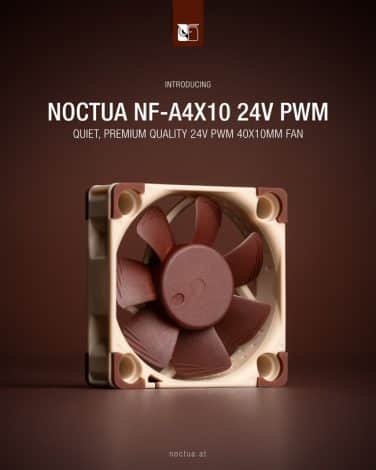 Imagen promocional del Noctua NF-A4x10 24V PWM