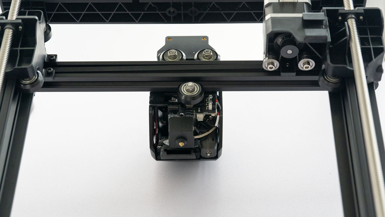 Vista trasera del extrusor ender 3 v3 se