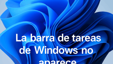 barra de tareas de windows no aparece